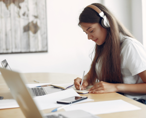 How can I study high school from my home in Panama with QLU Academy?