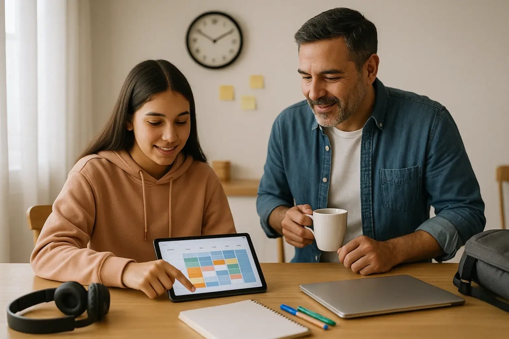 cómo apoyar a los hijos adolescentes que estudian de forma virtual